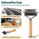 thumbnail image 3 of Cepillo para gatos FelineFun, 2 en 1, para cabello largo, para eliminar el pelo, 3 of 8