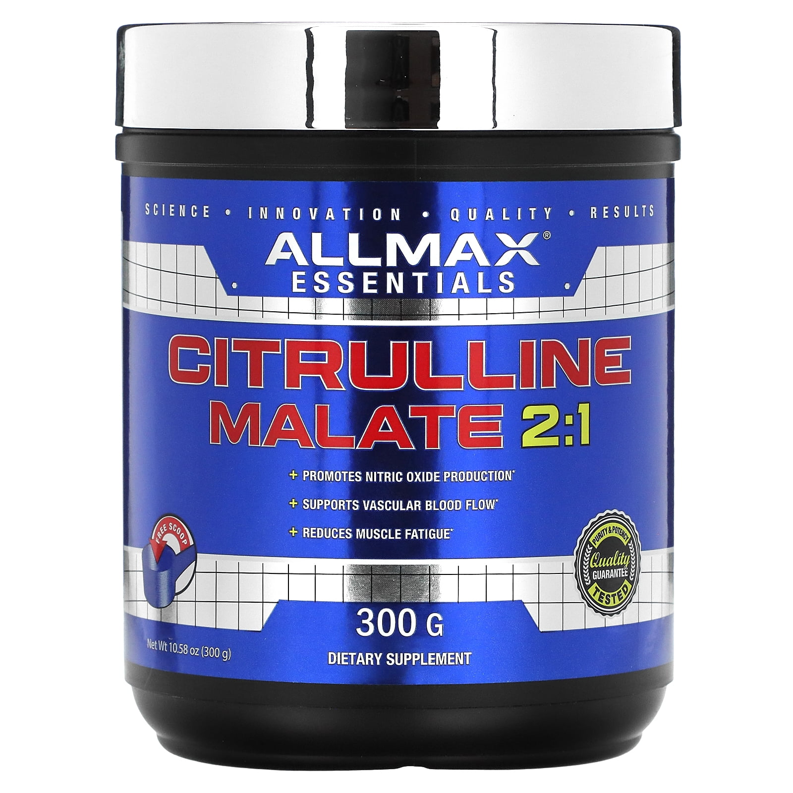 Citrulline Malate 2:1, 10.58 oz (300 g), ALLMAX - Walmart.com