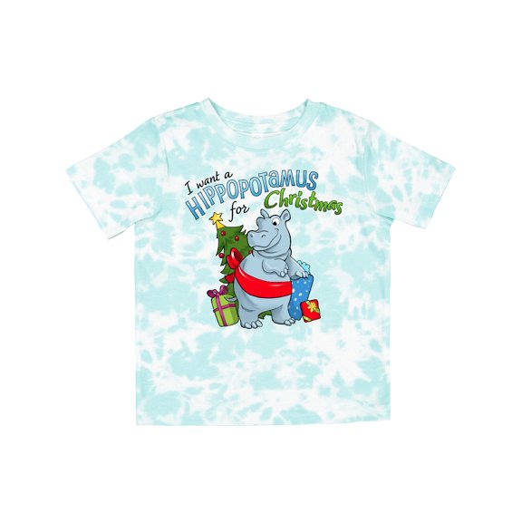 Inktastic I Want a Hippopotamus for Christmas Boys or Girls Toddler T-Shirt