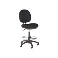 thumbnail image 1 of BBF - Tabouret - de Travail - Fauteuil Inclinable - Dossier Bas - Pivotant - Tissu - Noir, 1 of 6