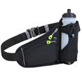 thumbnail image 1 of Sac Banane avec Porte-Bouteille d'Eau, Sac de Taille Imperméable pour la Course, Ceinture de Sport Réfléchissante avec Sangle Réglable, Pochette d'Hydratation pour Entraînement Physique Jogging Randonnée, 1 of 5