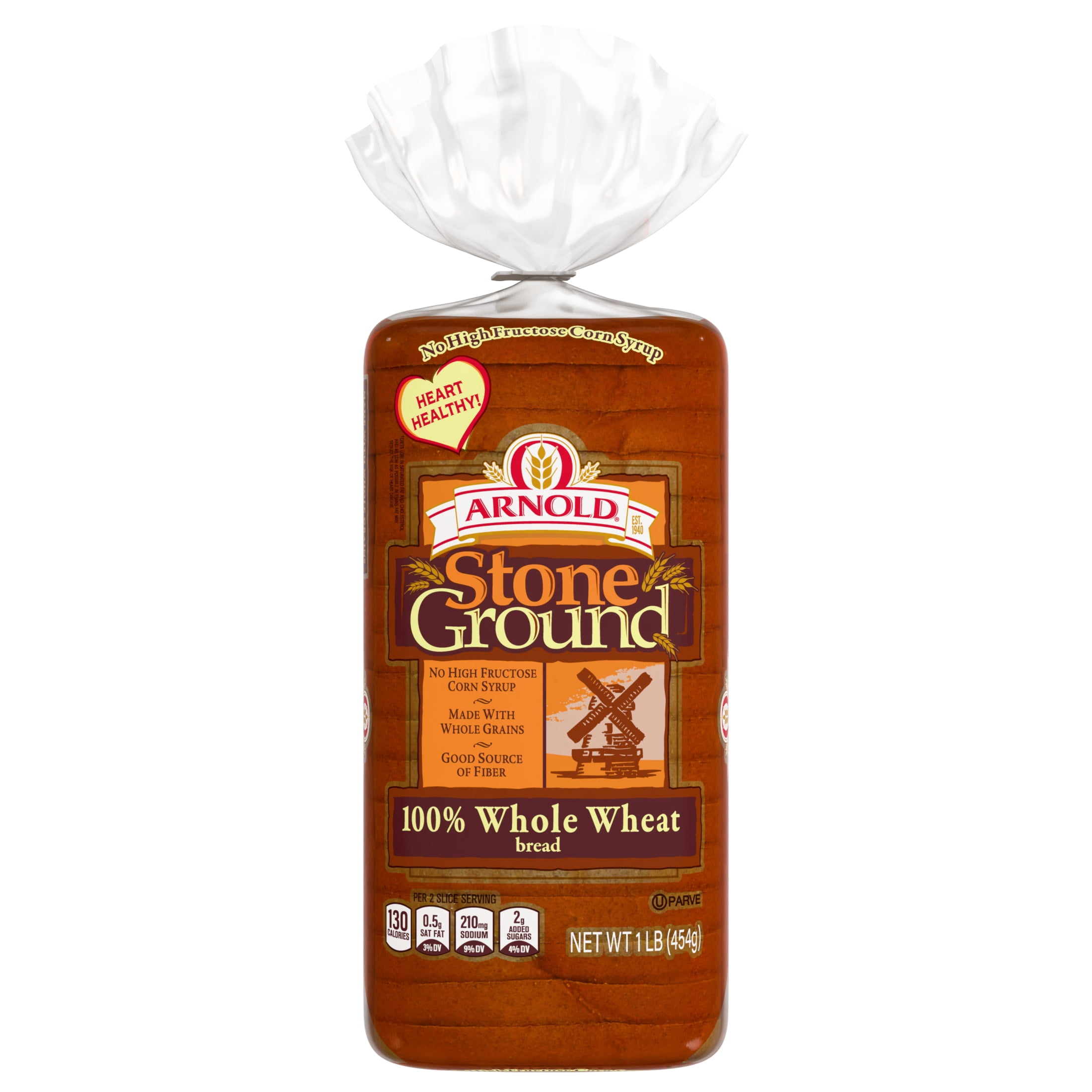 Arnold Stone Ground 100% Whole Wheat Bread, 16 oz