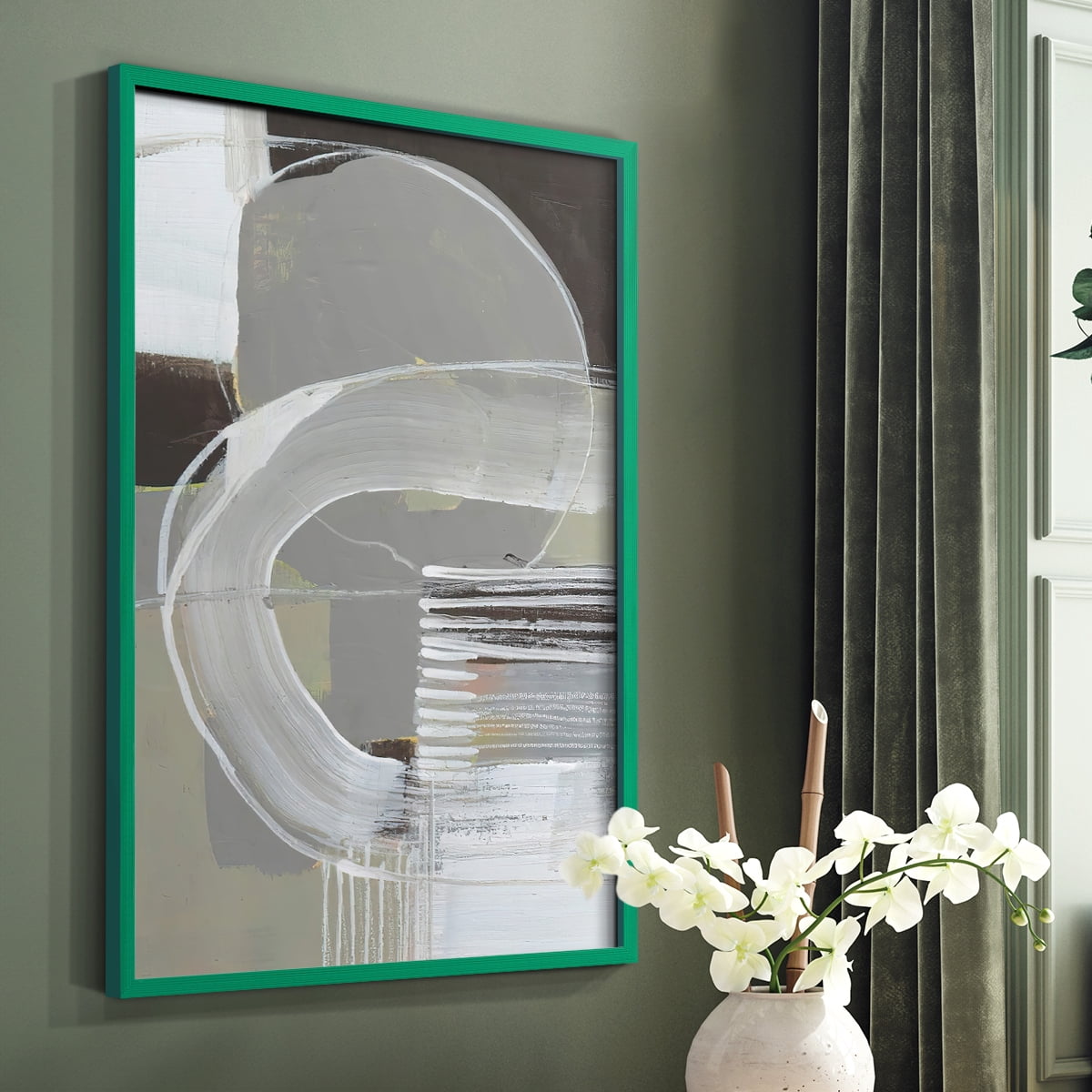 Arching Neutrals II in Paper Solid Wood 11 x 14 Framed Print