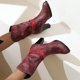 thumbnail image 4 of Zapatos de mujer, hebilla de cinturón a la moda, Color sólido, antideslizante, tacones altos cuadrados, informales, cálidos, resistentes al desgaste, botas de vaquero de lana antideslizantes Wmkox8yii hfjk3263, 4 of 4