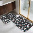 thumbnail image 5 of Skull and Flower Gothic Pattern Bath Mat Set Of 2,Non-Slip Rug for Bathroom,Kitchen,Bedroom,Entrance, 30x17 and 23.5x15.7 Inches, 5 of 5