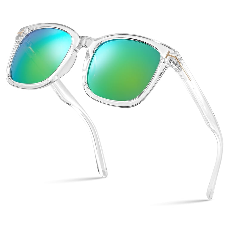 Square Polarized Mirrored Sunglasses for Women Colorful 80 display picture 2