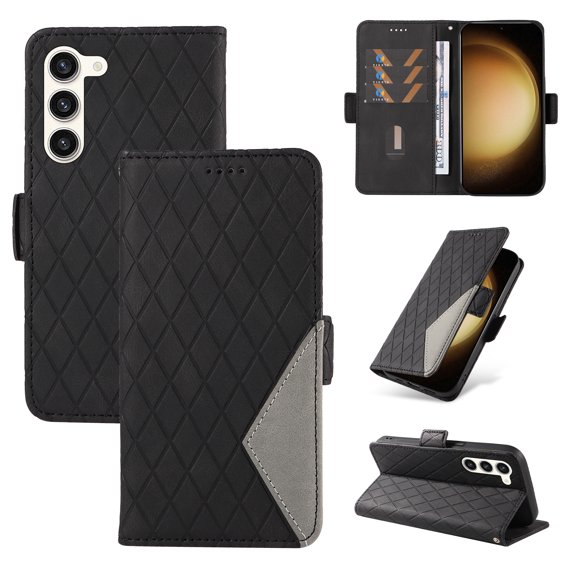Feishell Flip Wallet Case for Samsung Galaxy A54 5G (6.4 inch),Premium PU Leather Full Protection Magnetic Clasp Folio Flip Kickstand ID Credit Card Slots Shock Absorption Wallet Phone Case,Black