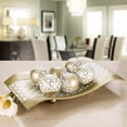 thumbnail image 3 of Schonwerk Diamond Lattice Decorative Orbs for Bowls and Vases (Set of 3) Resin Spheres Balls for Living, Dining Room Decor - Coffee Table Centerpiece Home Decor - Great Gift Idea, 3 of 7
