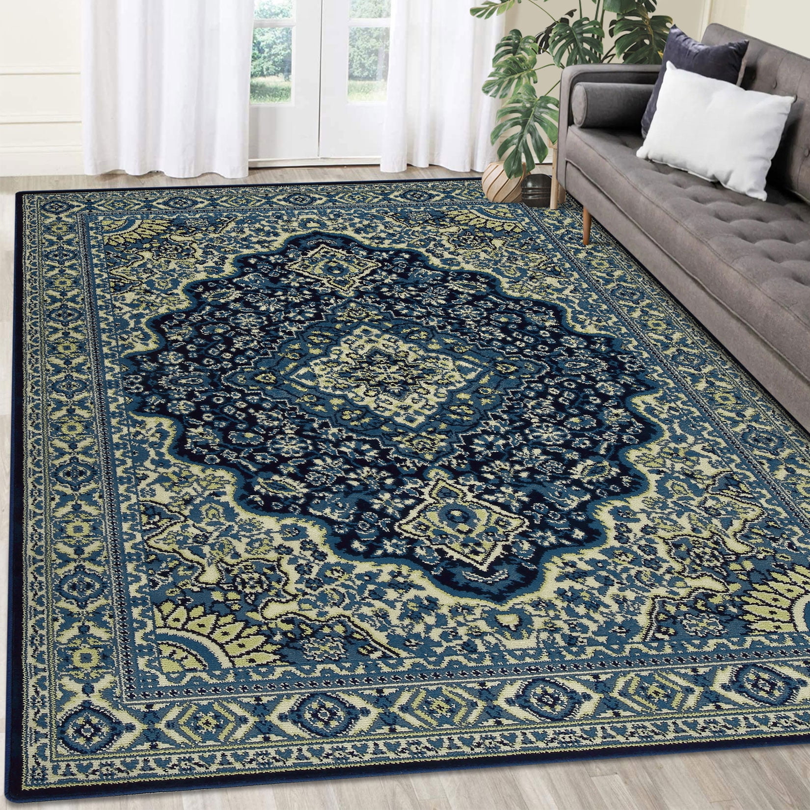 WhizMax 5' x 8' Area Rug Vintage Persian Distressed Rugs Carpet