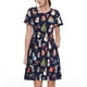 thumbnail image 1 of Balery Christmas Critters Delight Vestidos sueltos de manga corta para mujer, vestidos de verano 2025, vestidos casuales de corte A con vuelo., 1 of 6