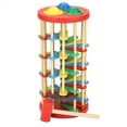 thumbnail image 2 of Colorful Wooden Knock Ball Ladder Toy Intelligence Development Kids Children Preschool Gift, 2 of 14