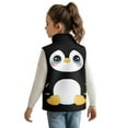 thumbnail image 3 of Pzuqiu Penguin Kid Outerwear Vest 2T Toddler Boy Clothes Stretchy Comfortable Zipper Winter Sleeveless Jacket with Pockets Warm Soft Outerwear Jacket for Kids and Toddlers, 3 of 7