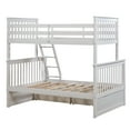 thumbnail image 6 of Generic Twin Over Full Bunk Bed with Storage Drawers, Wooden Bunk Bed with Ladder and Safety Guard Rails –White, 6 of 8