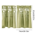 thumbnail image 3 of Vwrxbz Embroidered Short Curtains Polyester Kitchen Window Drapes 74x61cm Rod Pocket Home Decor, 3 of 9