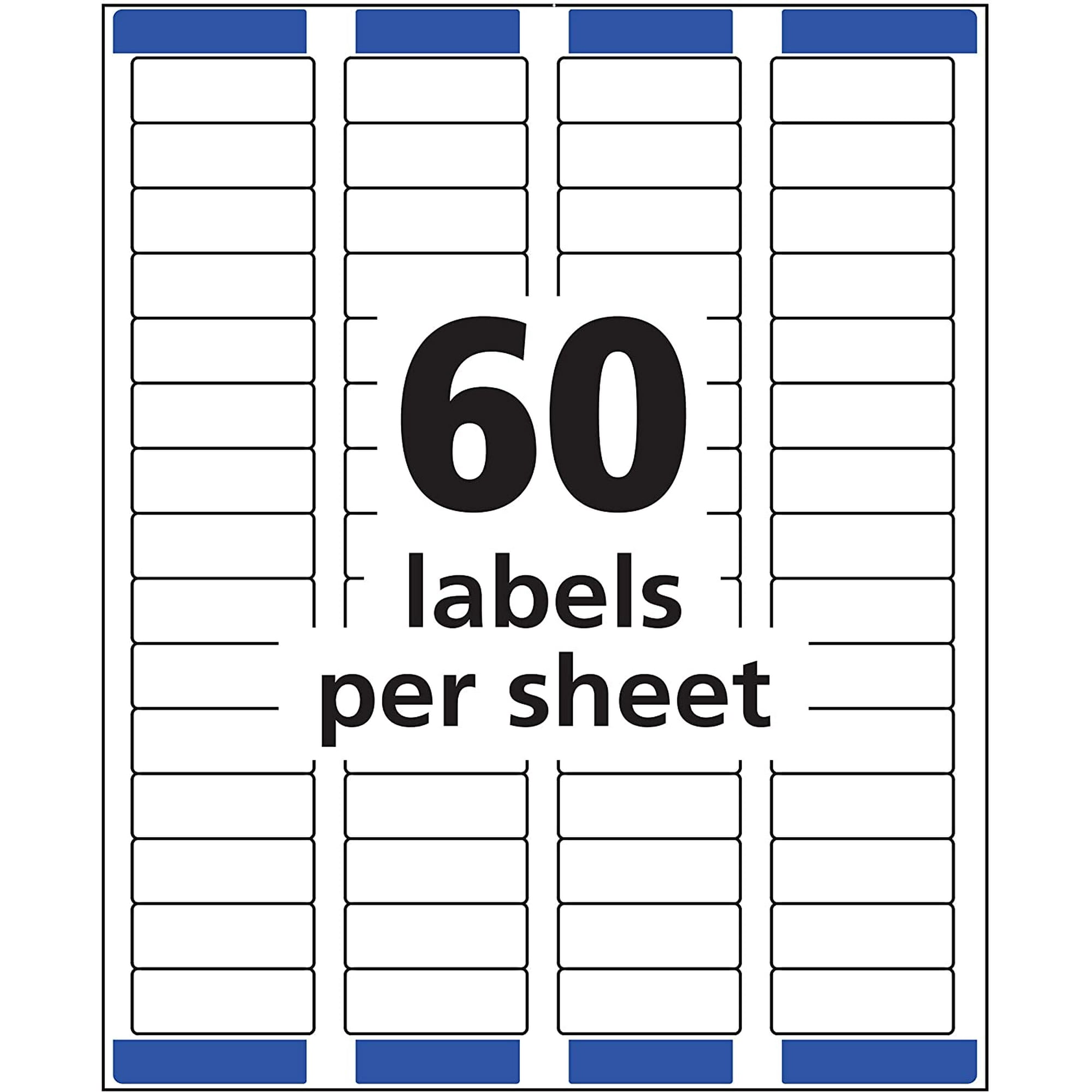 Avery Easy Peel Inkjet Return Address Labels, 2/3 x 1-3/4, White, 1500/Pack  (8195)