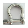 thumbnail image 2 of 2pcs 304 Stainless Steel Bow Shackle M5 Screw Pin Anchor Shackle Heavy Duty for Rigging, 2 of 8