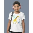 thumbnail image 2 of Doodle Style Giraffe T-Shirt Juniors -Image by Shutterstock,  Large, 2 of 4