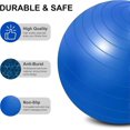 thumbnail image 2 of Fitness Ball, Explosion-Proof Yoga Ball Exercise Ball, 55cm Extra Thick Swiss Ball with Hand Pump for Yoga, Pilates, Fitness, 2 of 5