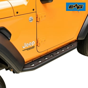 EAG Off-Road Tubular Round Hole Rock Sliders Rock Guard 2 Door Fit for 18-22 Wrangler JL
