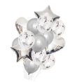 thumbnail image 4 of Ounissouiy 14 unidades/juego de globos de confeti múltiples para decoración del hogar, globos de fiesta, bodas, cumpleaños, decoración de banquetes, Kits de decoración para fiestas plata, 4 of 8