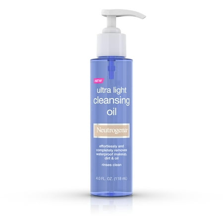 Neutrogena Ultra Light Face Cleansing Oil & Makeup Remover, 4 fl. (Best Oils For Oil Cleansing)