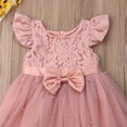 thumbnail image 6 of Douhoow 2-6Y Girl Dress Summer Flower Dress Birthday Dress Pink Lace Tulle Dress, 6 of 8