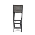 thumbnail image 6 of Constance Outdoor Folding Acacia Wood Barstools (Set of 2), Dark Gray and Brown, 6 of 14