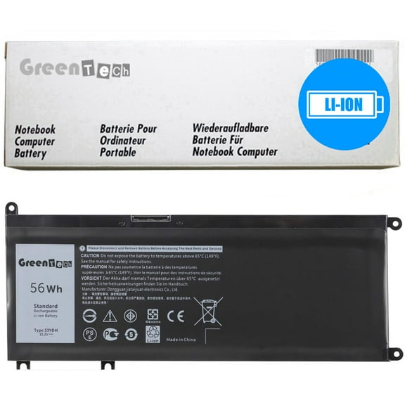 GREENTECH 451-BCDN BATTERY FOR DELL G3 3579 G3 3779 G5 5587 G7 7588 15.2V 56WH 33YDH 0NHRT