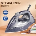 thumbnail image 5 of Xirurus Travel Steam Iron, 2600W Portable Iron with Anti-Scratch Soleplate, Adjustable Thermostat for Clothes, Dual Voltage for Home & Trip, 5 of 8