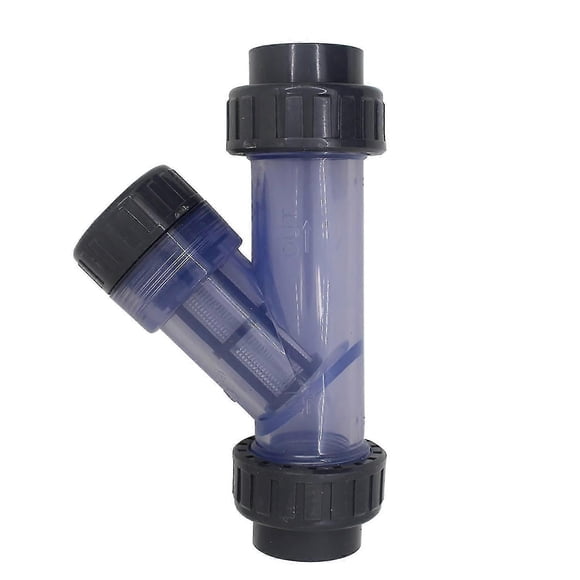Pvc Hose Filter Y Type 32mm Mesh Filter Aquarium Irrigation Pvc Strainer Tubular Filter(32mm Inner Diameter)