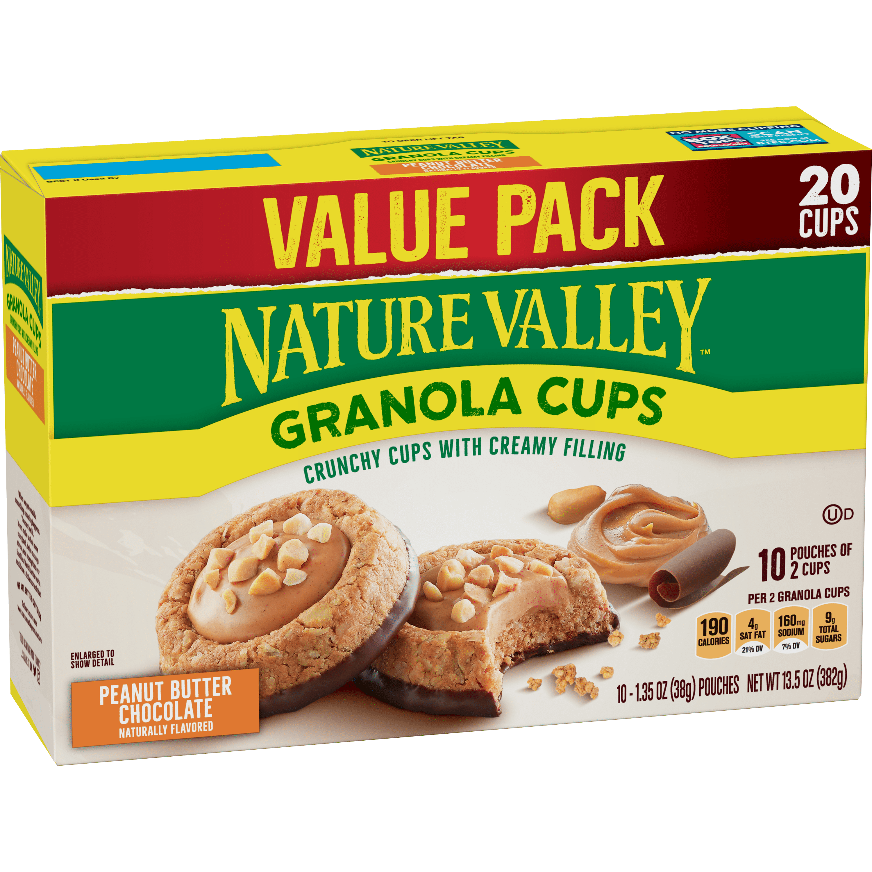 Nature Valley Granola Cups, Peanut Butter Chocolate, 20 Ct ...