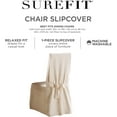 thumbnail image 3 of SureFit Scroll Full Length Skirt with Ties Dining Chair Slipcover, Champagne, 3 of 4
