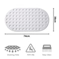 thumbnail image 2 of Bathtub And Shower Mat, Non Slip, Machine Washable,&nbsp;&nbsp; Bath Mat For Tub And Shower For Kids And, 2 of 5