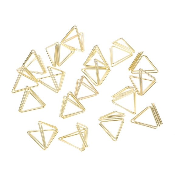 unbranded  20 Pcs Photo Display Clips Decorative Heart Shaped Paperclips Gold Rose Office