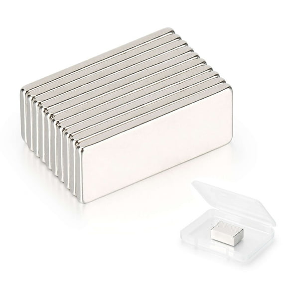 Spencer 20PCS Strong Rare Earth Neodymium Magnets N45 Heavy Duty Block Magnets Permanent Rectangular Magnets Lot - 25 x 8 x 2 mm