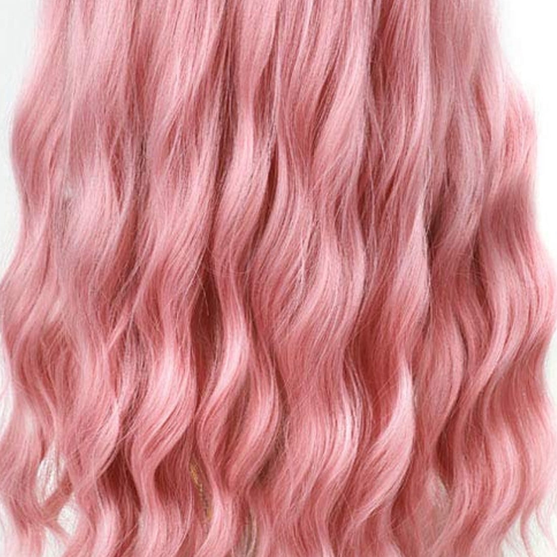 Pink Wig with Bangs Long Wavy Wig with Air Bangs Silky Full Heat Resistant  Wig Hair Replacement Natural Looking Wig - Walmart.com