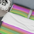 thumbnail image 4 of Designart 'Horizontal Retro Geometrical Pattern II' Mid-Century Modern Duvet Cover Set, 4 of 4