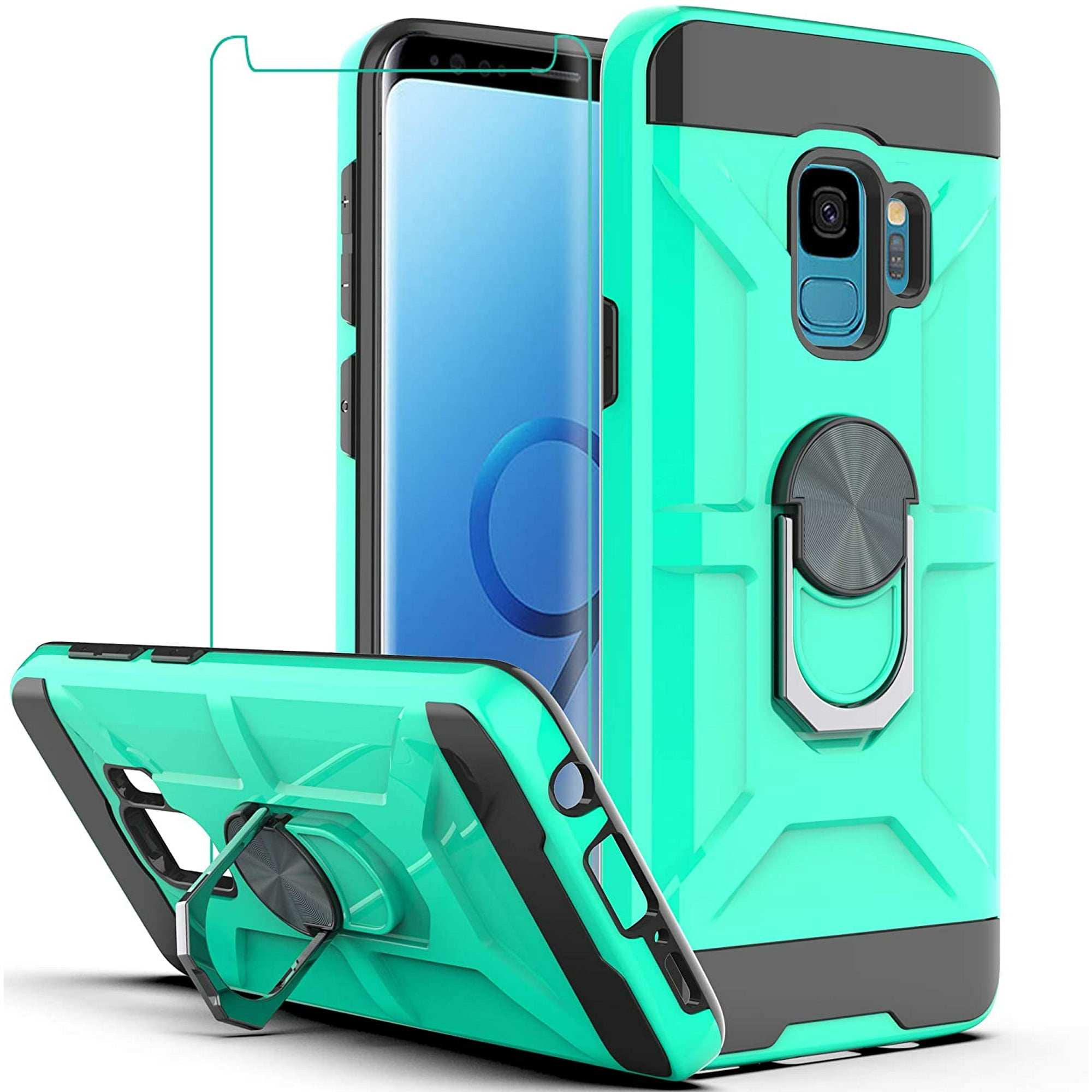 スマホアクセサリー Samsung s9 Galaxy S9 Case, Samsung S9 Case with 3D Curved Screen Protector