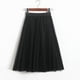 thumbnail image 2 of Falda tutú plisada de línea A para mujer - Gasa de malla, cintura alta, estilo vintage, talla única, primavera/verano/otoño, 2 of 5