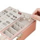 thumbnail image 2 of 2 Layers Jewellery Box, Pu Leather Jwelleries Women Set Box, Jewellery Organiser With Lockable Velvet Lining, Jewellery Box For Women To Hold Jewelry, 2 of 5