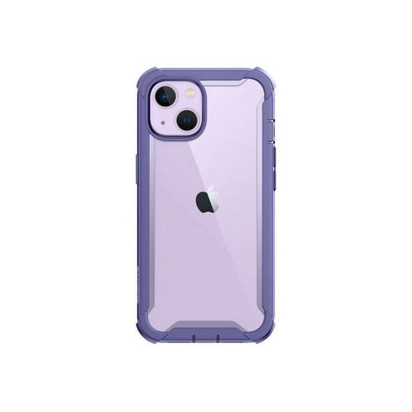 i-Blason Ares Étui pour iPhone 14 6,1 Pouces (Version 2022), Étui Pare-Chocs Robuste à Double Couche Transparente avec Protecteur d'Écran Intégré (Mauve)