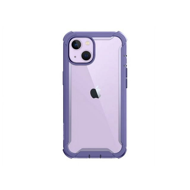i-Blason Ares Étui pour iPhone 14 6,1 Pouces (Version 2022), Étui Pare-Chocs Robuste à Double Couche Transparente avec Protecteur d'Écran Intégré (Mauve)
