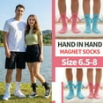 thumbnail image 6 of Bocaoying 6 Pairs Magnetic Holding Hands Socks, Funny Magnetic Suction Couple Socks, Adorable Matching Novelty Women Men Socks Couple for Gifts Christmas Sock, 6 of 7