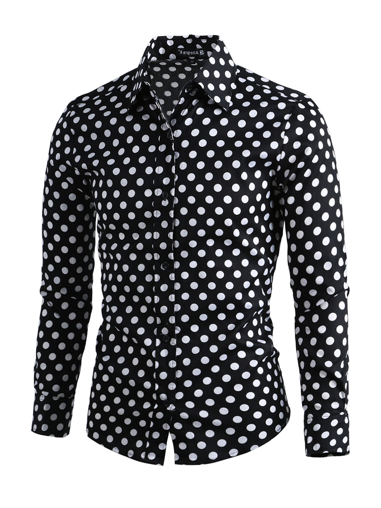 polka dot white shirt