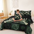 thumbnail image 4 of Erosebridal Kids Initial Personalized Gifts 7pcs Bedding Comforter Set,Beige Alphabet R Queen Bedding Sets For Baseball Gamer,Reversible black, 4 of 7
