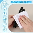thumbnail image 4 of Glasses Cleaning Cloth 7.9" x 7.9" , Microfiber Eyeglasses Cleaner Cloths Soft Suede Wipe Screen, White 12 Pcs, 4 of 7