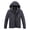 Grey, variant on Men's Winter Jacket Cotton Jackets Fleece Lined Thick Work Warm Cargo Coats with Hooded Black XL