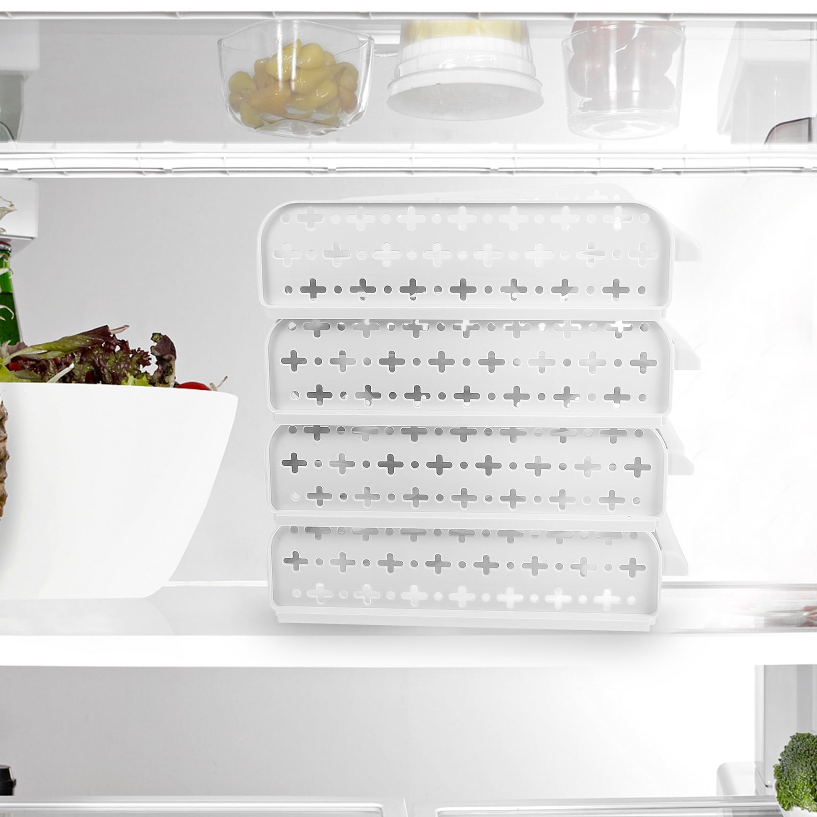 HOOWIFFY Easy to Clean Egg Tray PP 1Set 11.0X8.45X11.0In