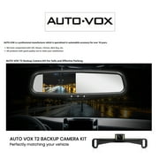 Auto-Vox Backup Camera Rear View Mirror Monitor Camera with LED light Super Night Reverse Camera for Truck (T2)