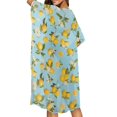 thumbnail image 3 of HELLHERO Lemons Bathing Suit Cover Up Lightweight Polyester Flowy Long Kimono Swimsuit Cover Up, 3 of 5